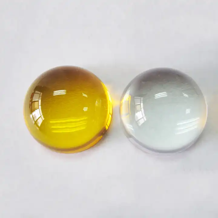 Solid Acrylic Half-Sphere Ball 33Mm Diameter Plexi Cabochon Polished Clear Perspex Half-Balls