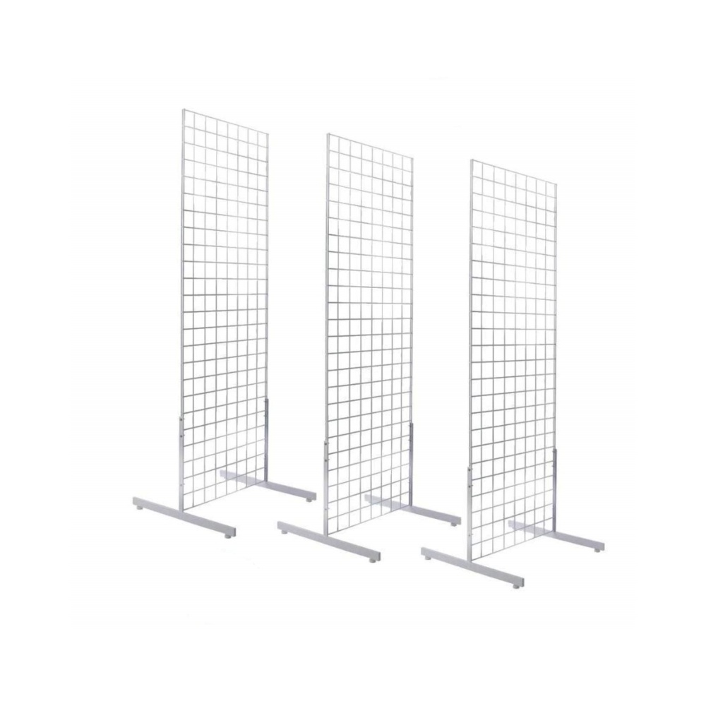 T-Base Grid Display Units 2' X 6' Gridwall Panel Tower Floorstanding Retail Merchandise Show Rack