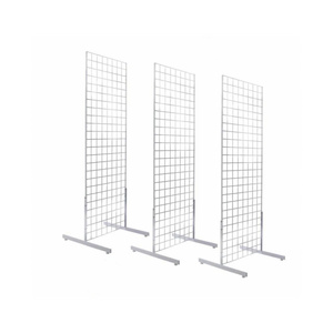 T-Base Grid Display Units 2' X 6' Gridwall Panel Tower Floorstanding Retail Merchandise Show Rack