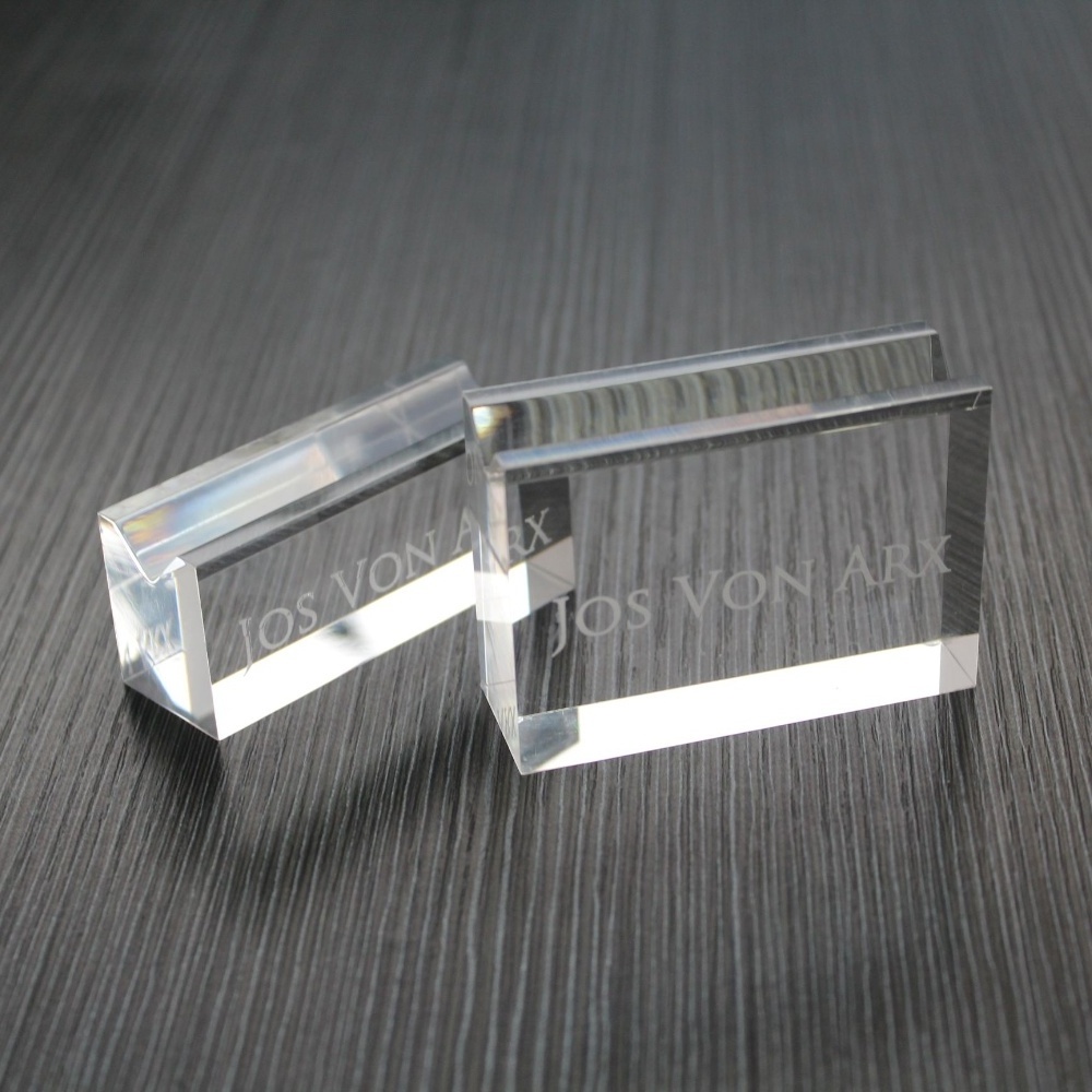 Solid Acrylic Pen Collections Holder Single Perspex Ballpoint Pen Stand Fountain Pen Display Block