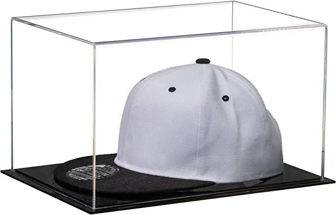 Acrylic Baseball  Hat Display Case Hat Protective Container Memorabilia Holder Large Cube Case