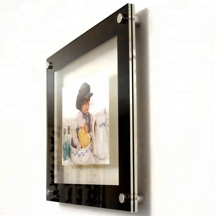 A3 Wall Mounted Acrylic Plexiglass Poster Frames Lucite Picture Prints Frameless Acrylic Gallery Art Frame