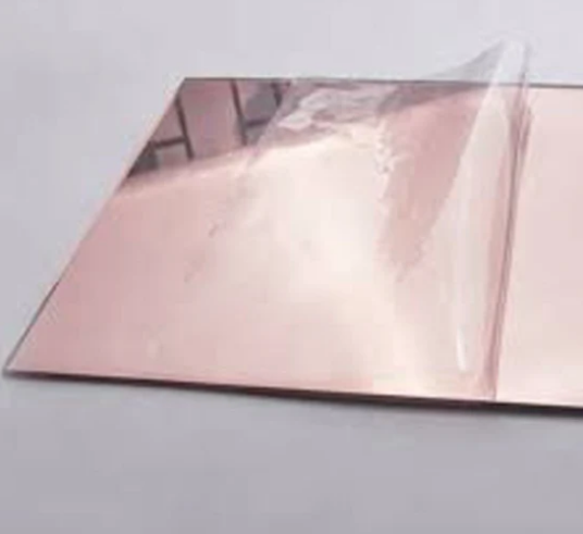 1mm 2mm 3mm  Thickness Single and Double Side Mirror A4 A5 1830*1220mm Extrusion Laser Cutting Rose Gold Acrylic Mirror Sheet