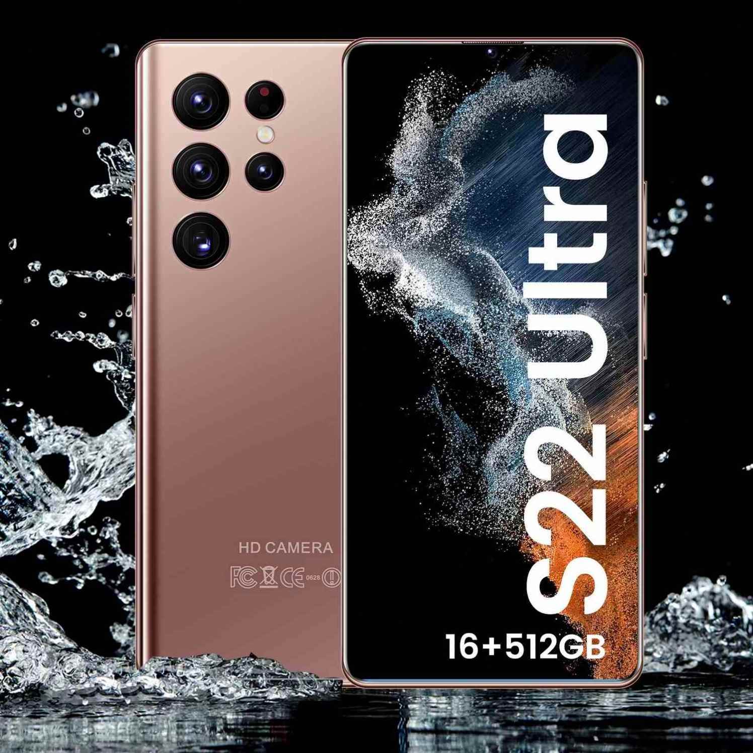 Original S22 Ultra Smartphones 16+512GB Android Dual SIM New Mobile Phones Celulares 24+48MP Beauty Camera Gaming Cellphone