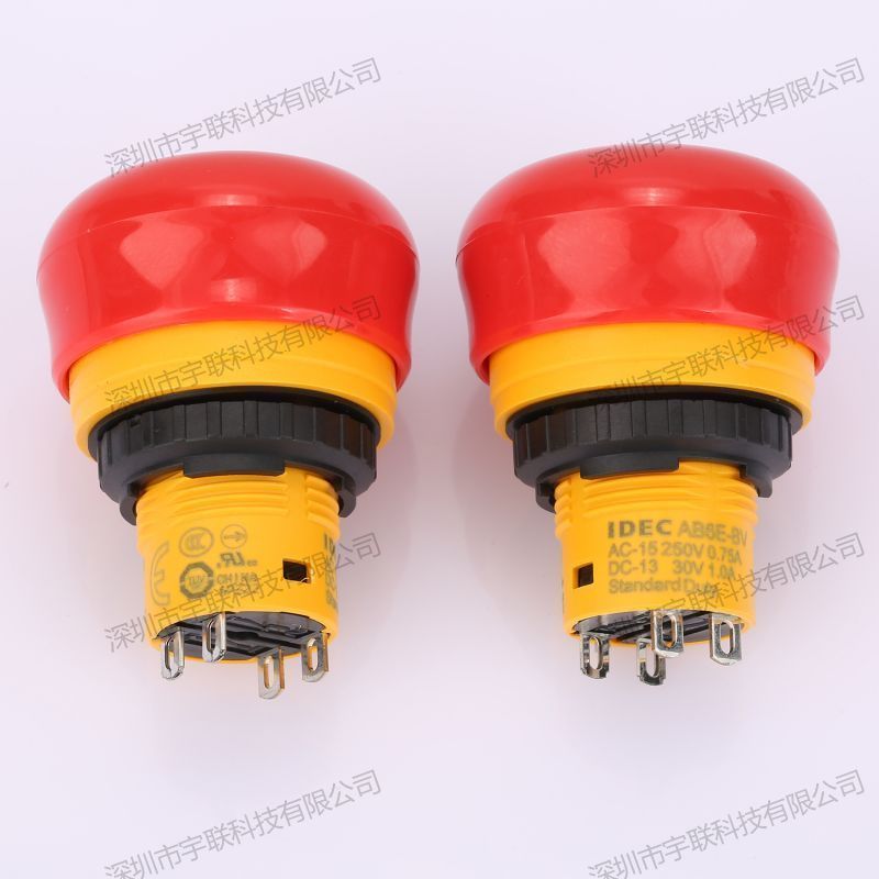 Mushroom Push-button Switch XA, XE Series AB6E-3BV01PRH.