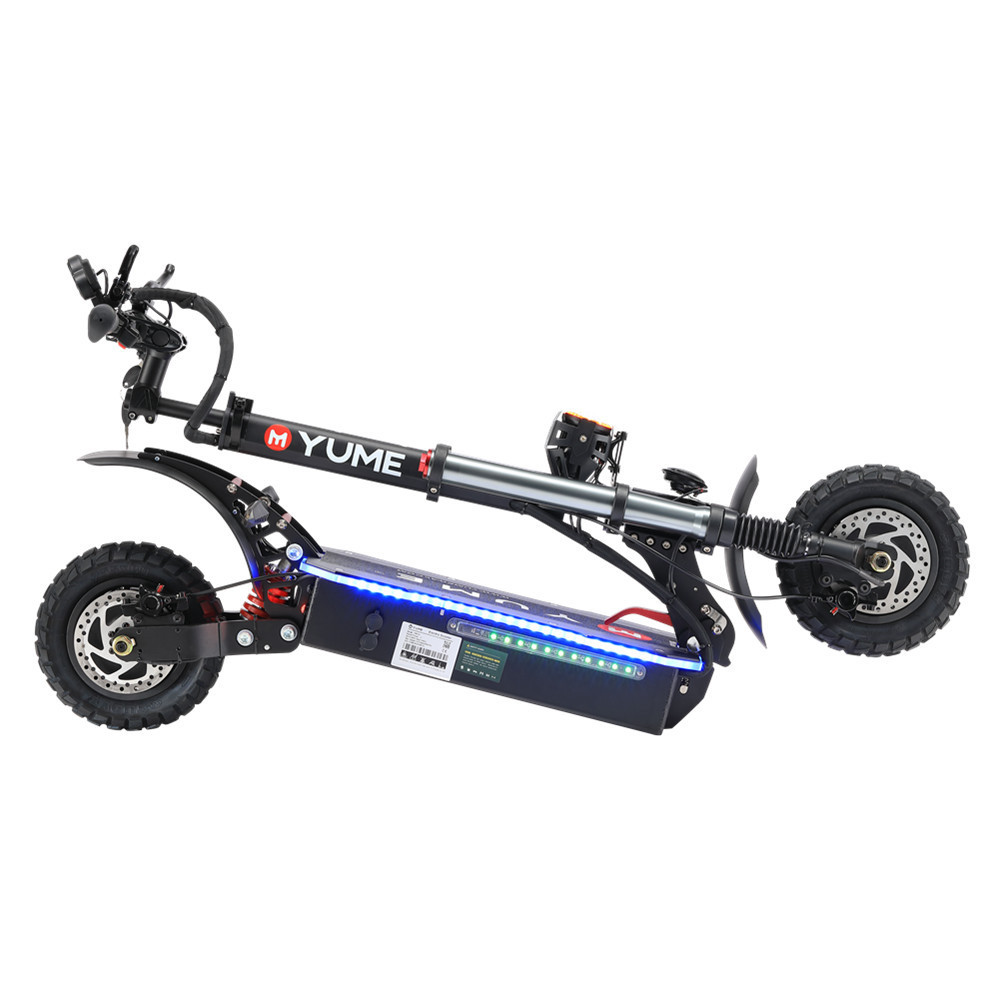 YUME Y10  52v 2400w electric scooters free shipping  folding 10 inch fat tire electric motorcycle scooter 2000w  for adults