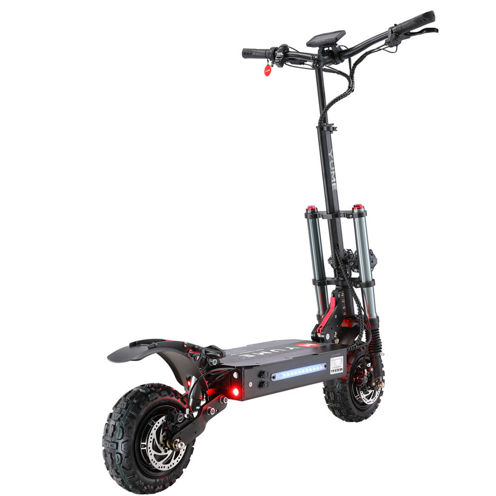 YUME Y11+ 60v 6000w big power dual motor foldable electric scooter 11 inch off road electric motorcycle for sale