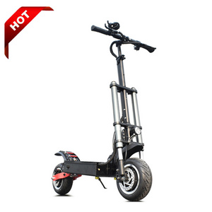 Yume 60v 20ah china 3200w dual motor powerful two wheel 11 inch fat tire off road electric scooter with removable seat