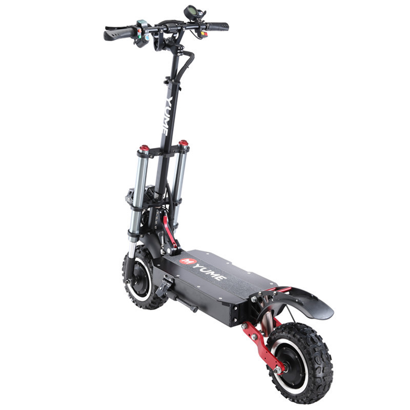 China 3200W dual motor powerful two wheel 11 inch fat tire off road electric scooter with removable seat