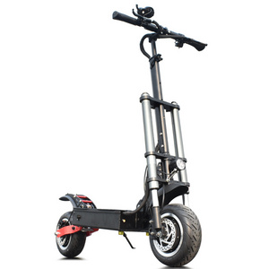 China 3200W dual motor powerful two wheel 11 inch fat tire off road electric scooter with removable seat