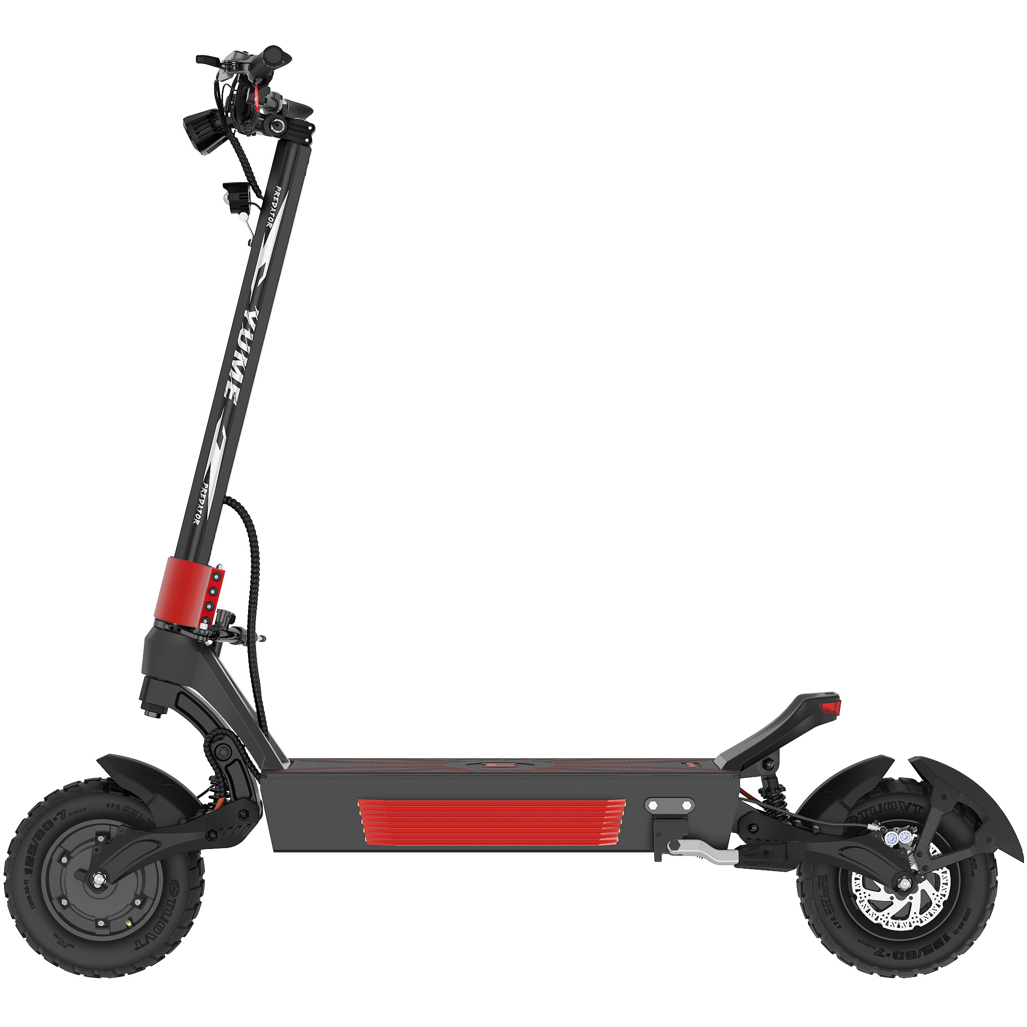 YUME PREDATOR Powerful 72v dual motor 13 inch fat tire 8000w  electric scooter adult with mid display and thumb throttle