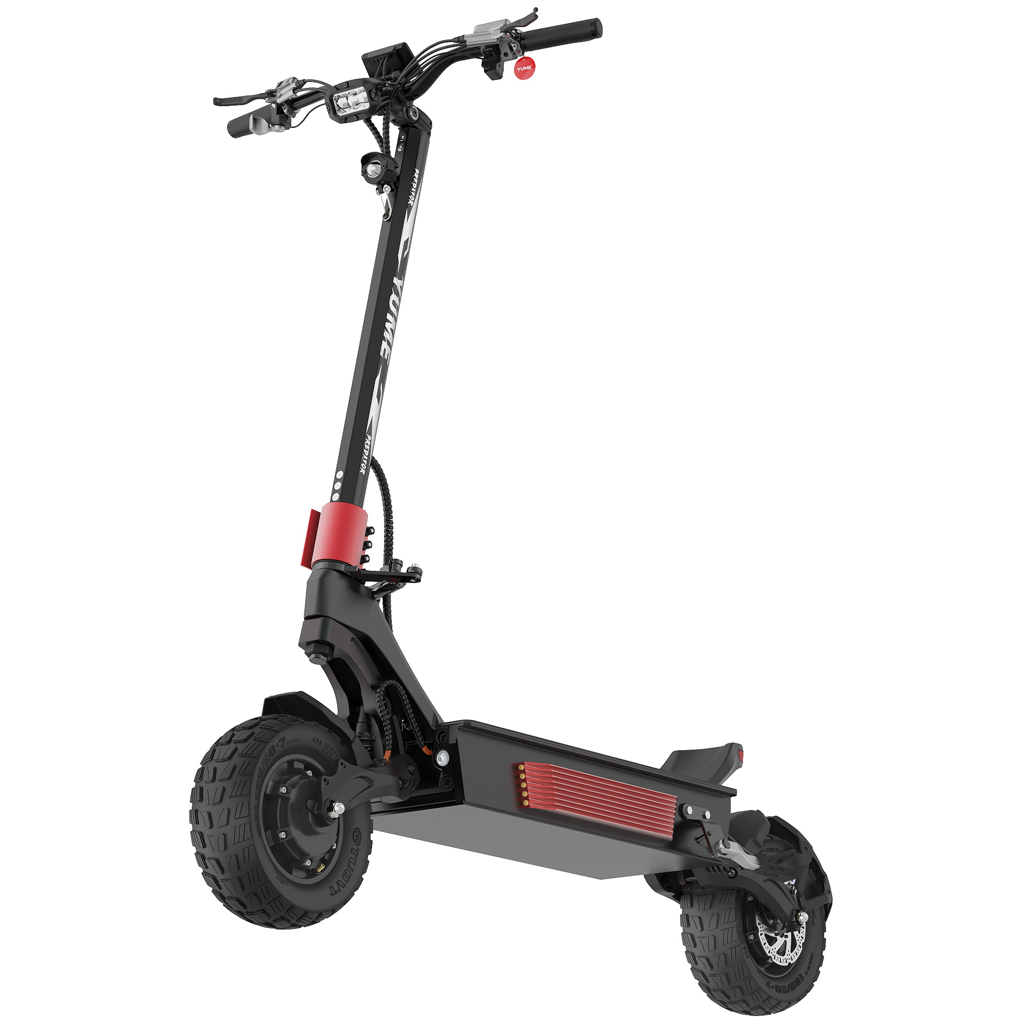 YUME PREDATOR Powerful 72v dual motor 13 inch fat tire 8000w  electric scooter adult with mid display and thumb throttle