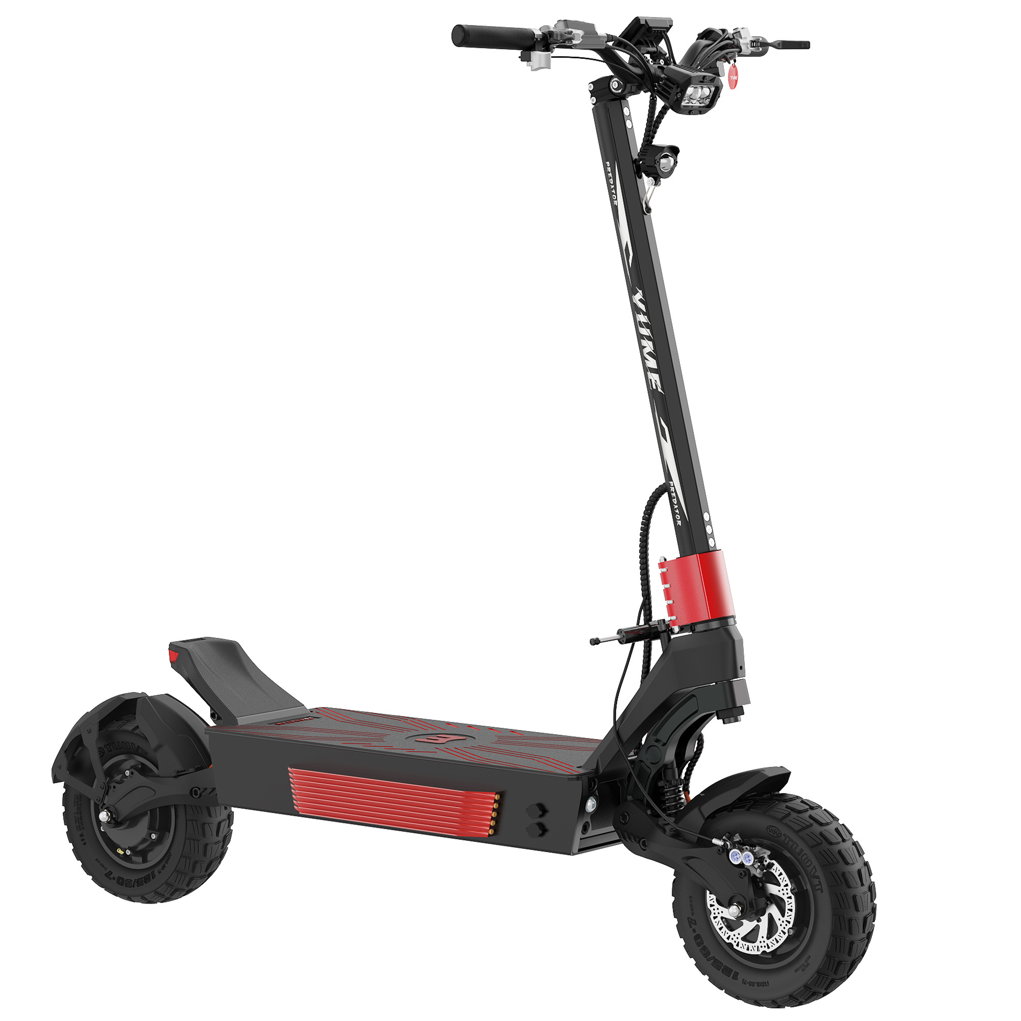 YUME PREDATOR Powerful 72v dual motor 13 inch fat tire 8000w  electric scooter adult with mid display and thumb throttle