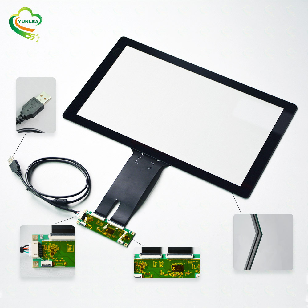 Industrial multi touchscreen pcap 7 10.1 15 15.6 18.5 19 21.5 inch usb i2c capacitive touch screen panel