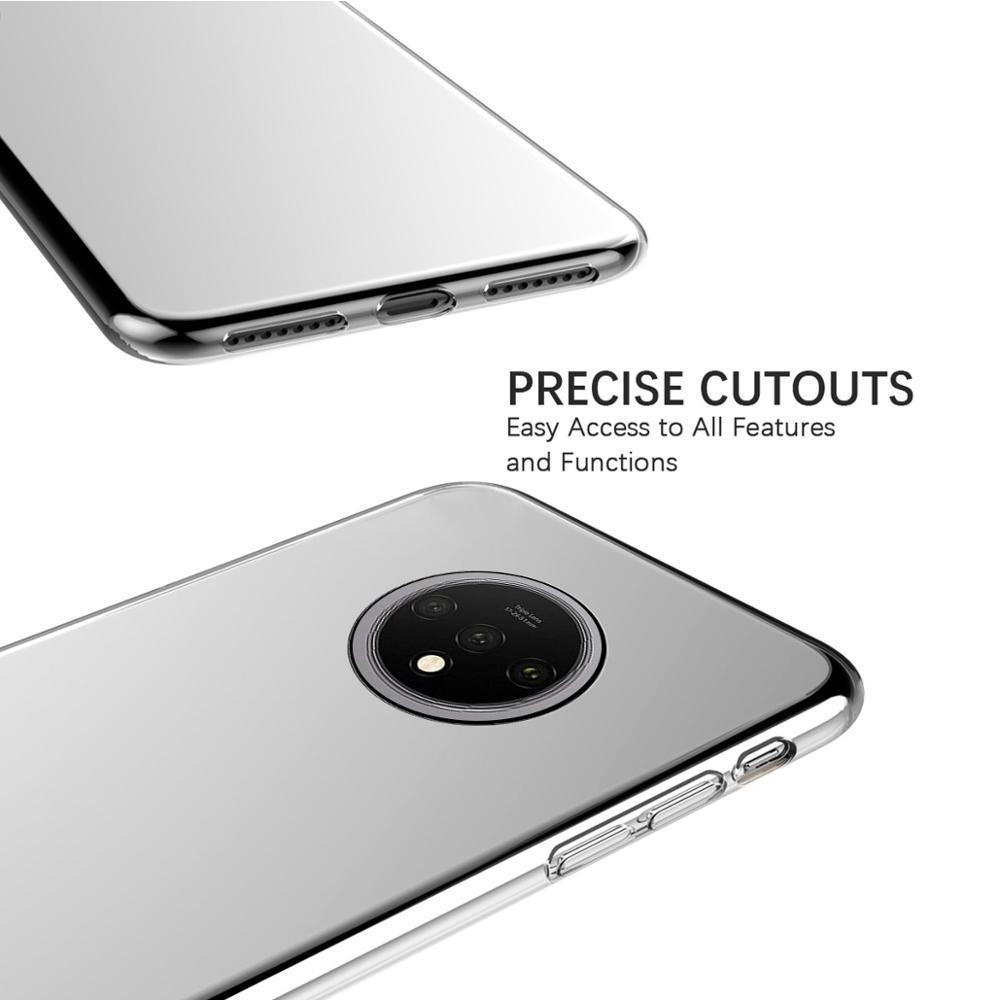 for One Plus 7 Pro 7T 1+7T Case Transparent For OnePlus 7T Case Slim Fit Soft Clear TPU Bumper Shockproof Shell Protective Cover