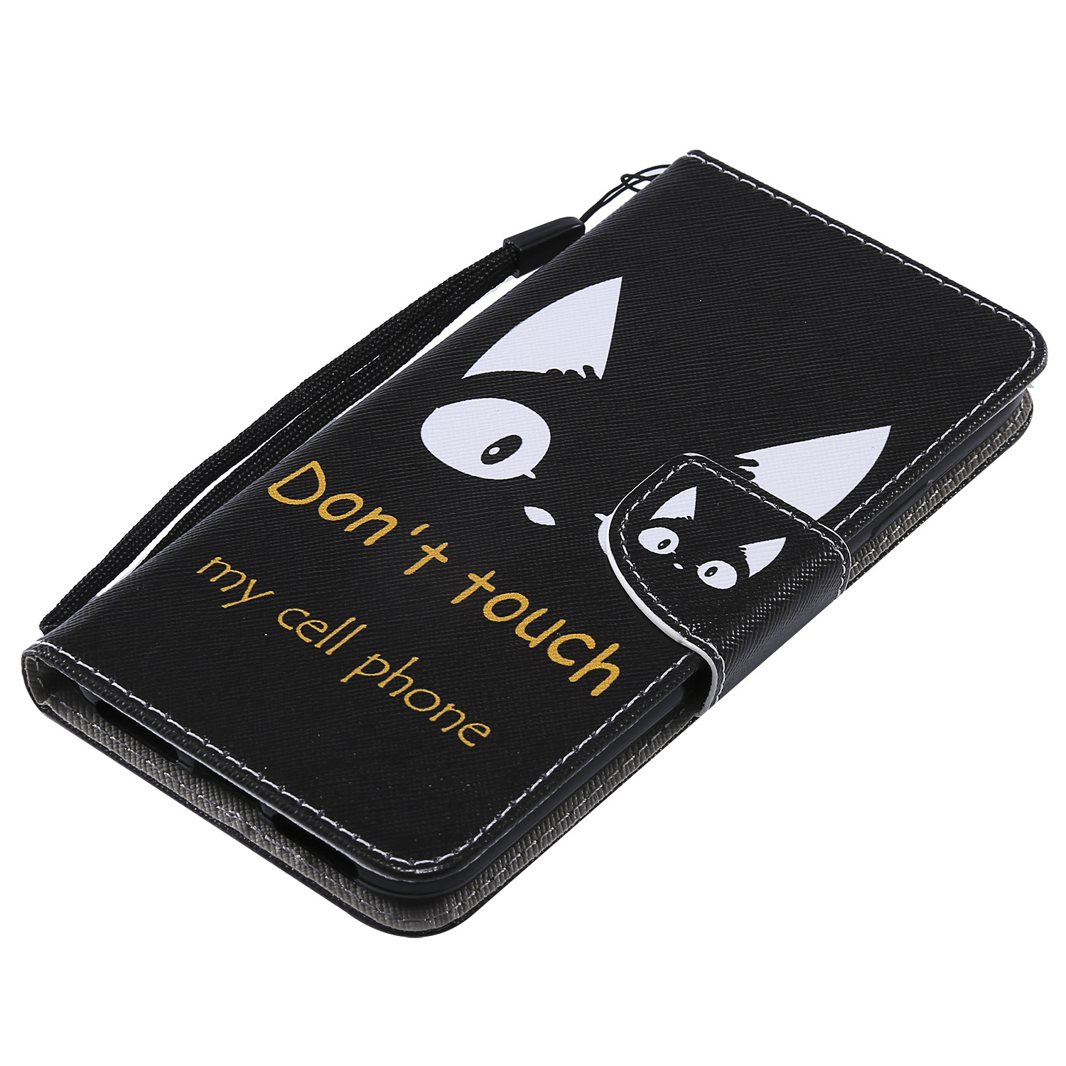 Don't touch cat Wallet leather case Phone cases For sony Z6 XZ Z5 XZ1Z3 XZ2 xz3 XA3 XZ4 Premium Compact Coque Back Cover A6507