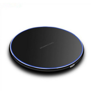 2022 Android Magic Circle Desk Table Mobile Phones USB Fast Quick Charging Qi Smart Magnetic Aluminum Wireless Phone Charger 10W