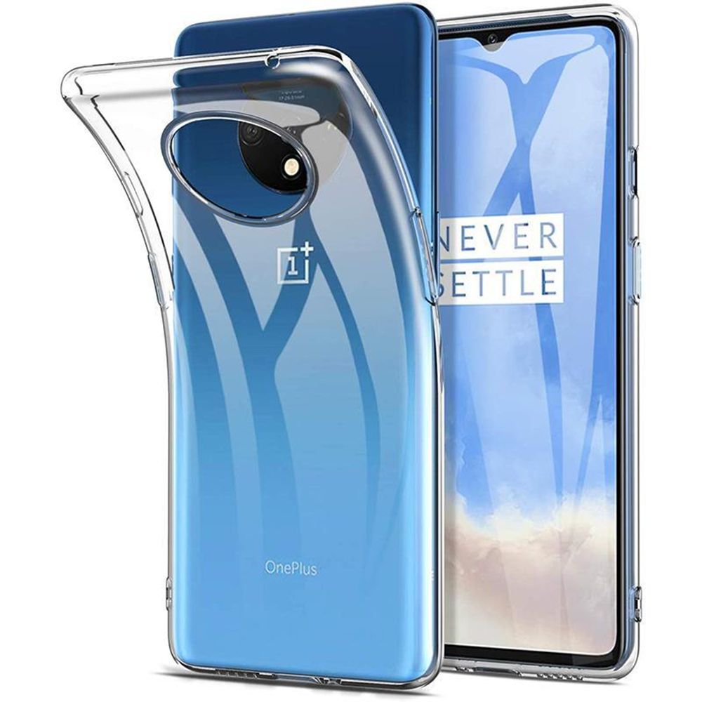 for One Plus 7 Pro 7T 1+7T Case Transparent For OnePlus 7T Case Slim Fit Soft Clear TPU Bumper Shockproof Shell Protective Cover