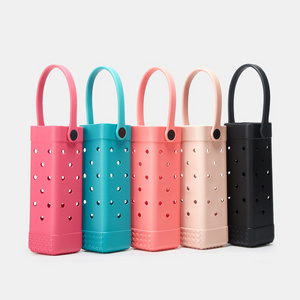 Wholesale EVA silicone Wine Bottle beer Wine Bag Tote Basket Carriers Hold Carrier Wrap Holder Carrier Sleeves Cup Bag