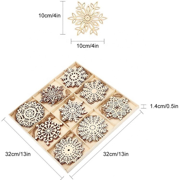 New Years Christmas Star Pendant Geometric Snowflake Ornament For Commemorative Hanging Ornament