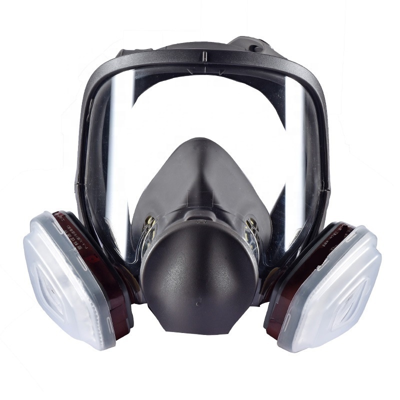 Reusable full face smoking chemical respirator gas mask