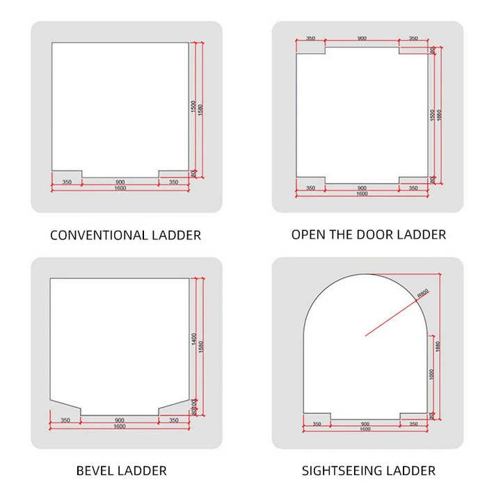 Customized Lift Square 2mm 3mm Pvc Floor Design Pvc Elevator