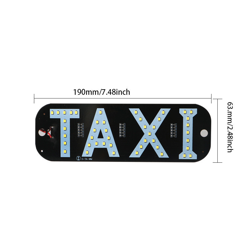 Taxi Led Light Board 7.5inch Empty Car Sign 5-6V USB Switch Connect  Lighting