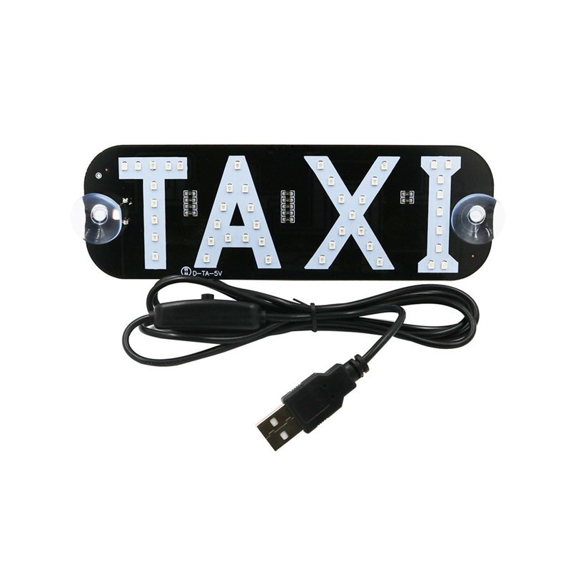 Taxi Led Light Board 7.5inch Empty Car Sign 5-6V USB Switch Connect  Lighting