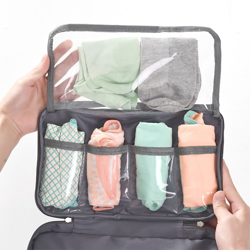 Waterproof Oxford Fabric Clothes Storage Bag Organizer Bra Underwear Travel Bag for Travelling