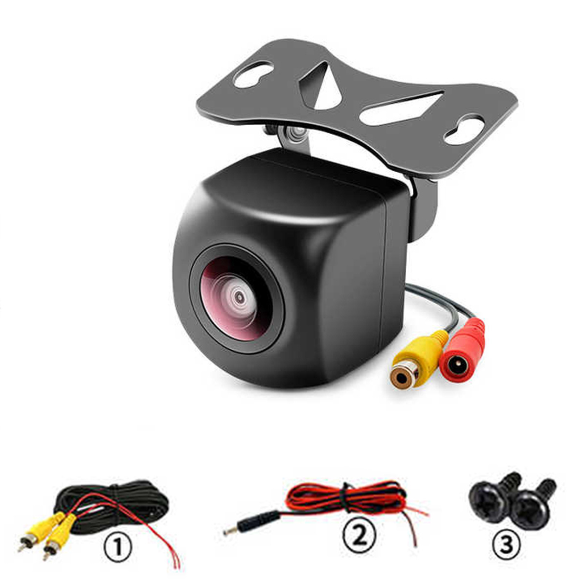 YWX Factory 1080/720P Waterproof DC 12V 2.4W Reverse Camera Rear View Backup Flush Mount 140-170 Degree Car Camera