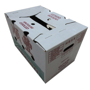 Recycle wholesale waterproof white corrugated cardboard box wax coated corrugated vegetable boxes