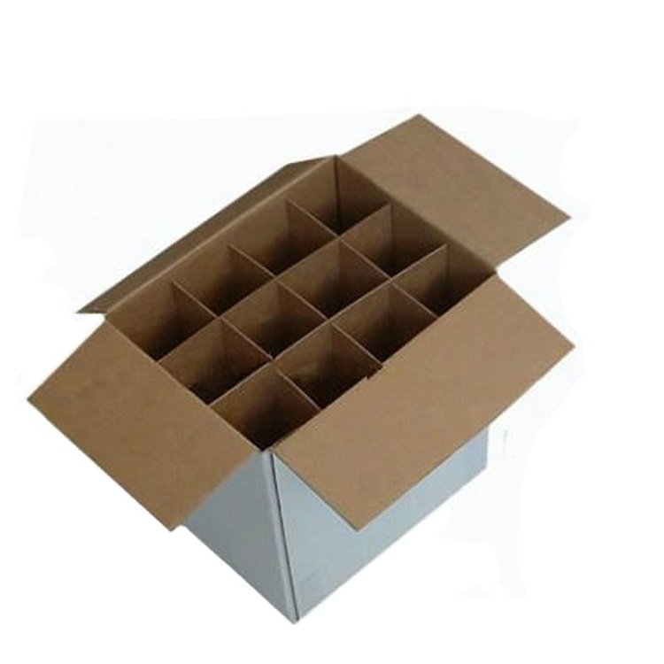 Wholesale custom paper wine gift box cardboard 6 pack bottle carrier shipping beer box with inserts