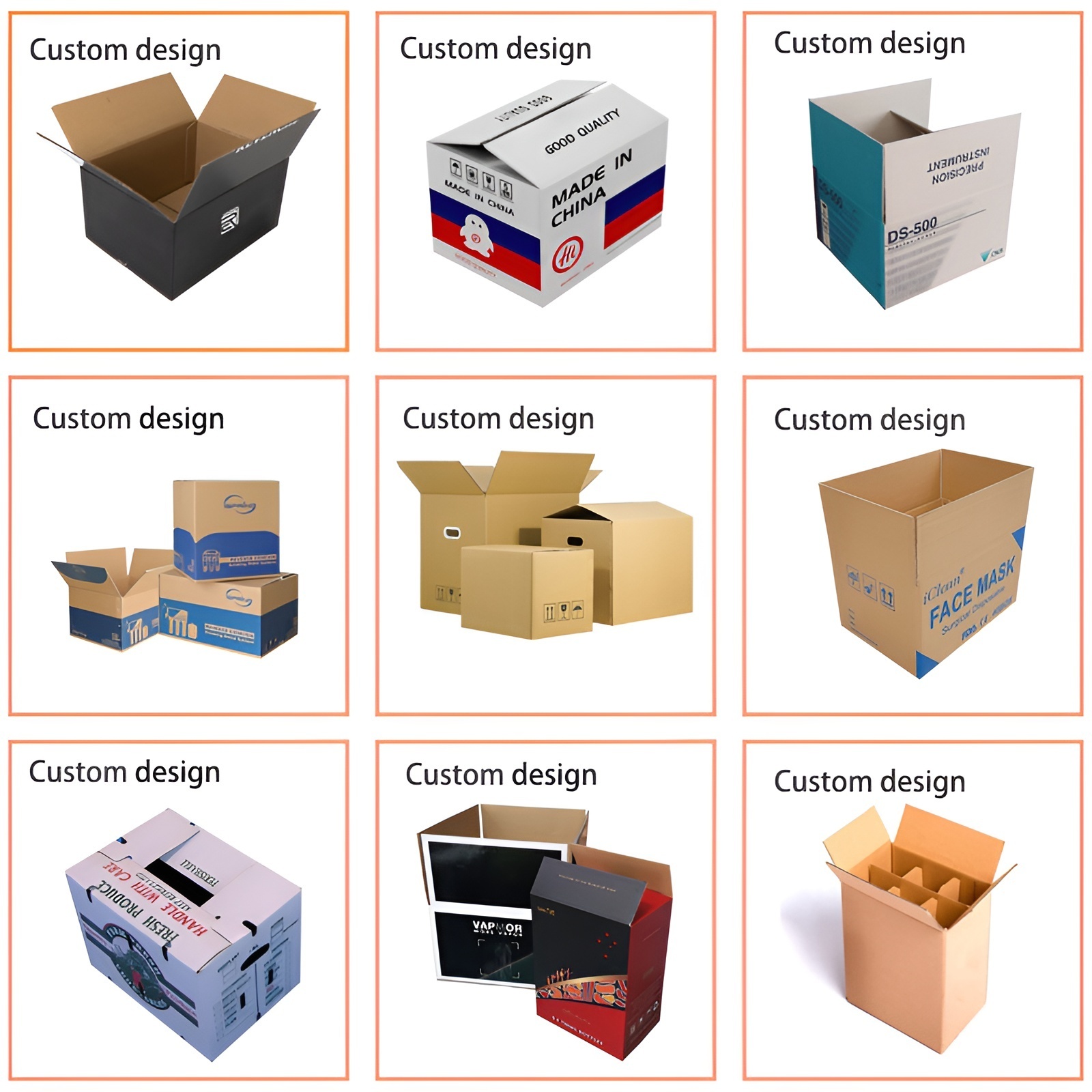 2024 Wholesale heavy duty corrugated shipping boxes packing carton packaging corrugated cardboard box