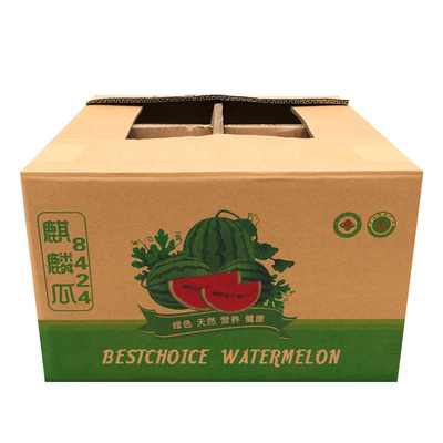 Customized various sizes heavy duty large corrugated watermelon box transport carton