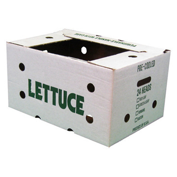 Recycle wholesale waterproof white corrugated cardboard box wax coated corrugated vegetable boxes