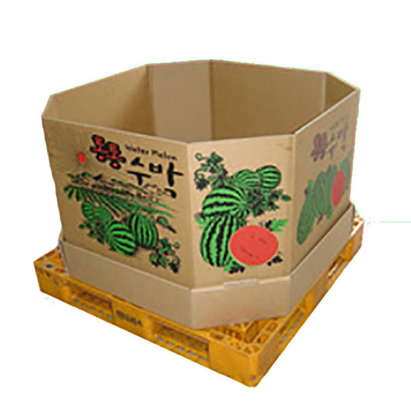 Customized various sizes heavy duty large corrugated watermelon box transport carton