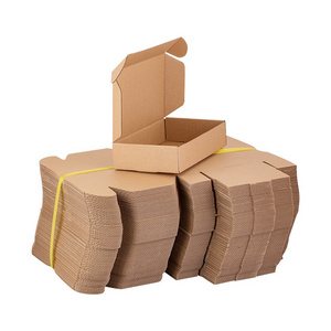 Wholesale Color Recycled Brown Shipping Paper Box Custom Logo Printed Corrugated Cardboard Packing Mailer Boxes