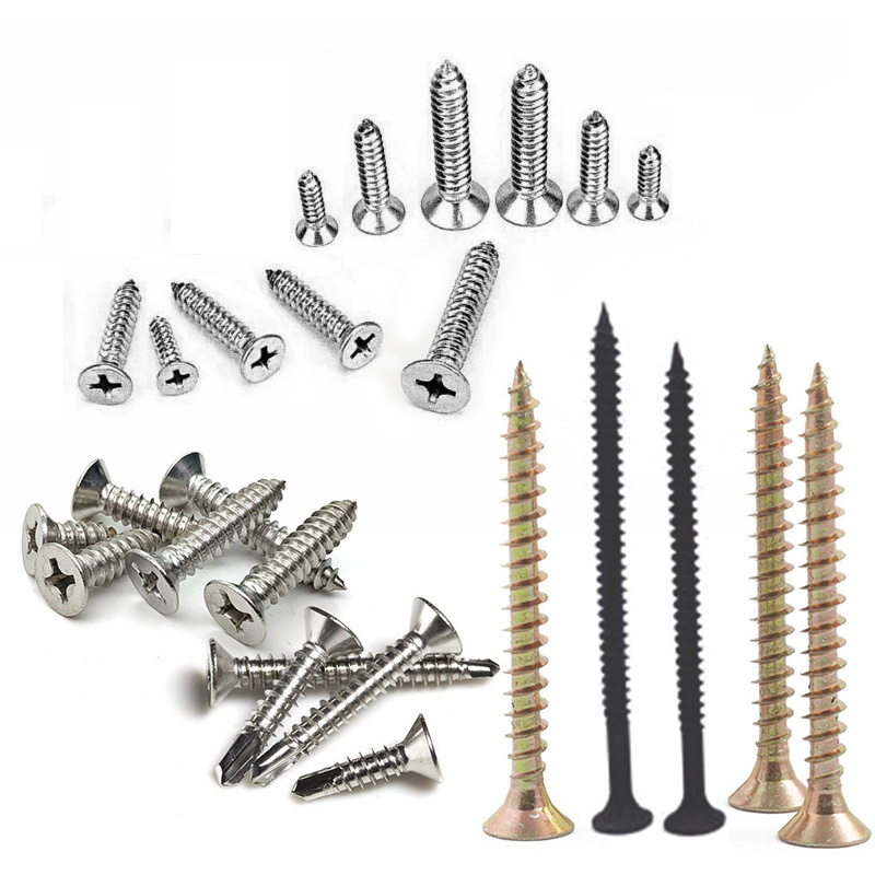 Factory customized screws hardware titanium aluminum screw brass black custom non-standard stainless steel machine screw