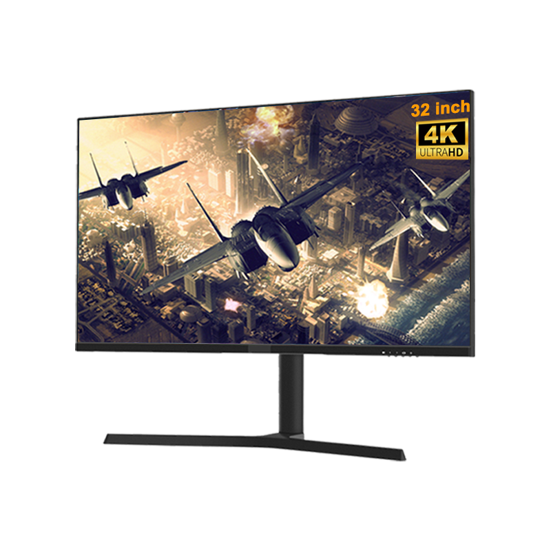 32 Inch QHD/UHD Gaming Monitor with Lifting, Rotate, Pitch Adjustable Bracket and RGB Lighting on Back Side Supporting OEM