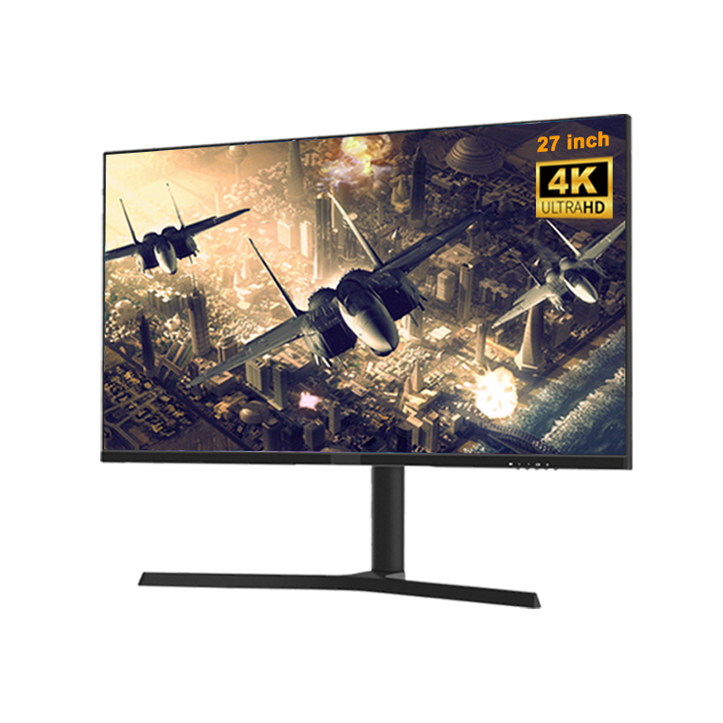 27 Inch QHD/UHD Gaming Monitor with Lifting, Rotate, Pitch Adjustable Bracket and RGB Lighting on Back Side