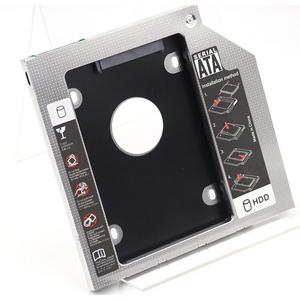 Factory 9.5mm 2nd HDD Caddy 12.7mm Second HDD Caddy For 2.5" Sata SSD Hard Drive Optical Bay