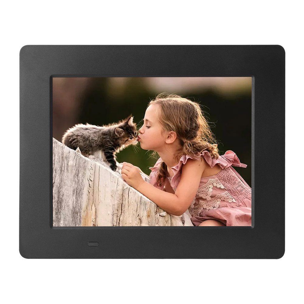 DPF-8016 wireless IR remote desktop ABS frame digital photo frames 8 inch porta retrato digital