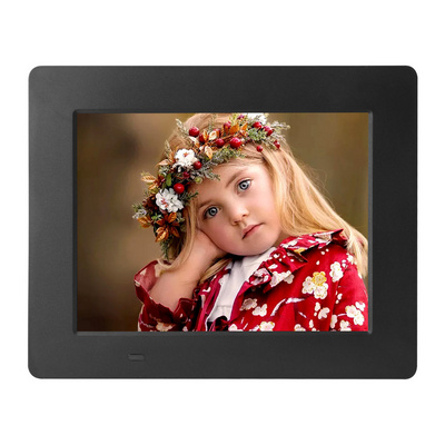 DPF-8016 wireless IR remote desktop ABS frame digital photo frames 8 inch porta retrato digital