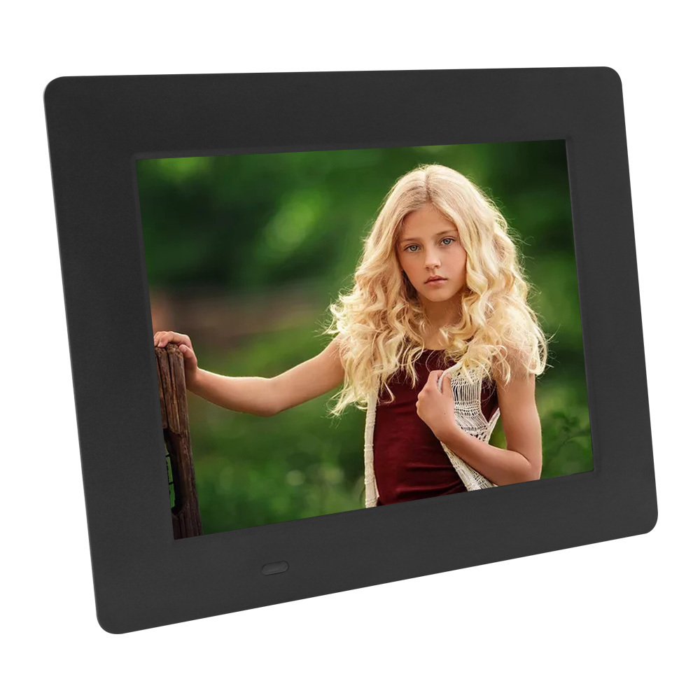 DPF-8016 wireless IR remote desktop ABS frame digital photo frames 8 inch porta retrato digital