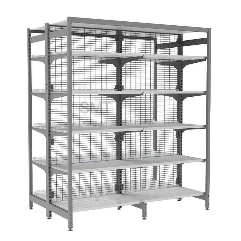 SMT heavy duty metallic supermarket outrigger wire shelf/gondola shelving/Store shelf