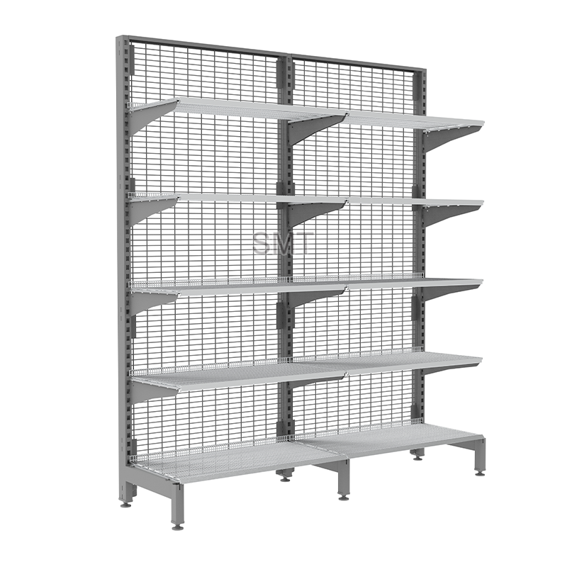 SMT heavy duty metallic supermarket outrigger wire shelf/gondola shelving/Store shelf