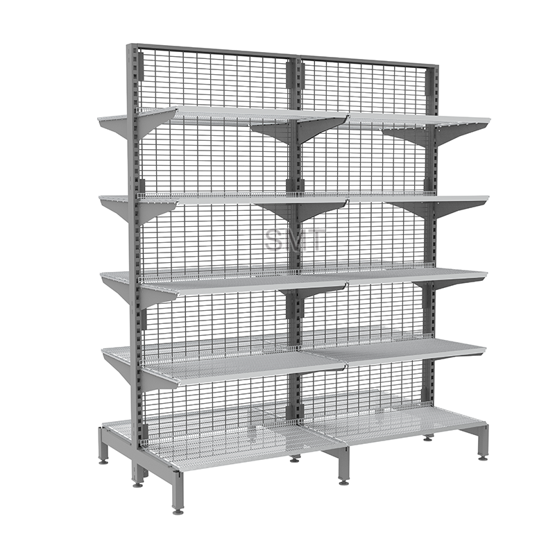 SMT heavy duty metallic supermarket outrigger wire shelf/gondola shelving/Store shelf