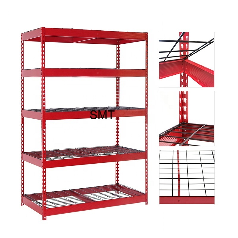 Hot Sale Storage Rack Metal Shelf Boltless Rive Heavy Duty Galvanized Shelves Adjustable Shelving