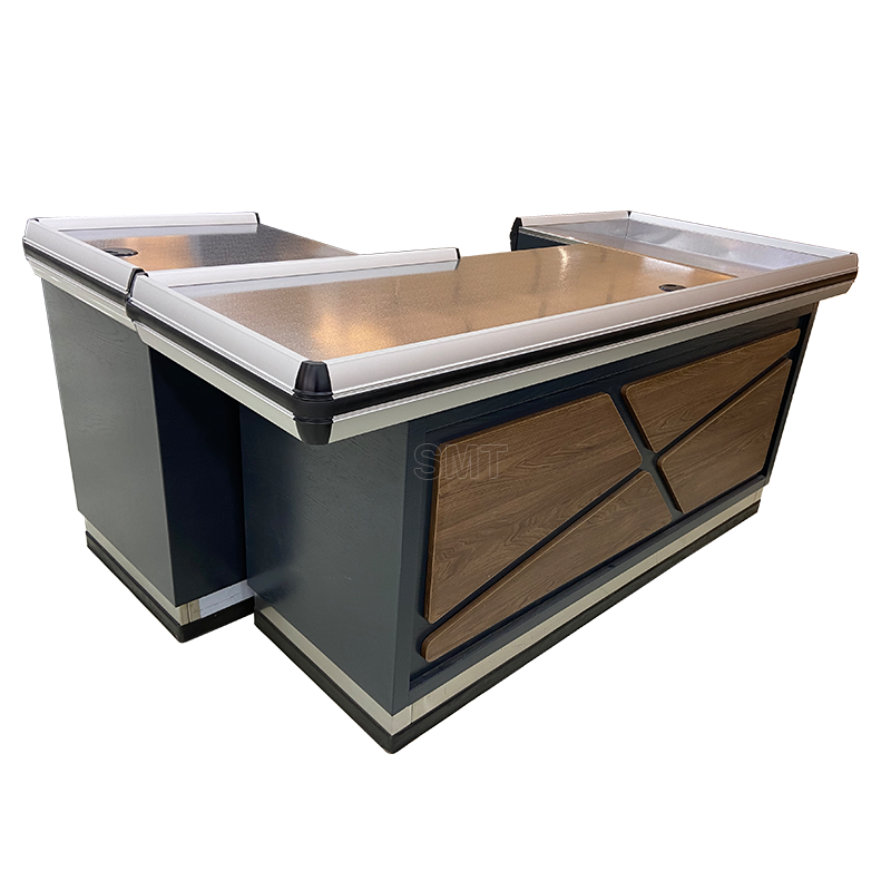 High quality stainless steel Cash reception counter desk