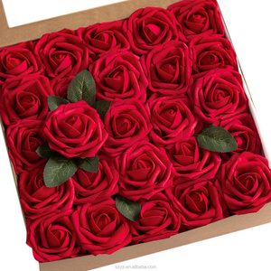 24K Gold Real Red Rose Flower,Love Gift for Valentines Birthday Christmas Decoration Flower